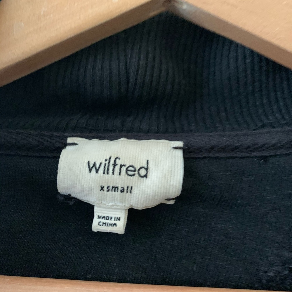 Aritzia Wilfred Diderot Cocoon Wrap Sweater black - Picture 5 of 9